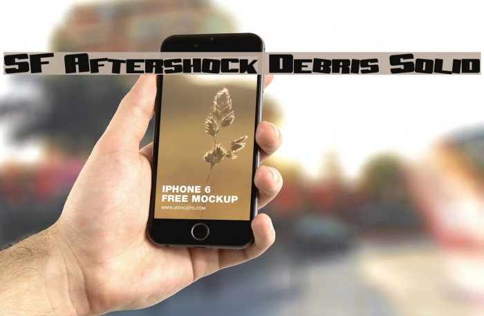 SF Aftershock Debris Solid Font examples
