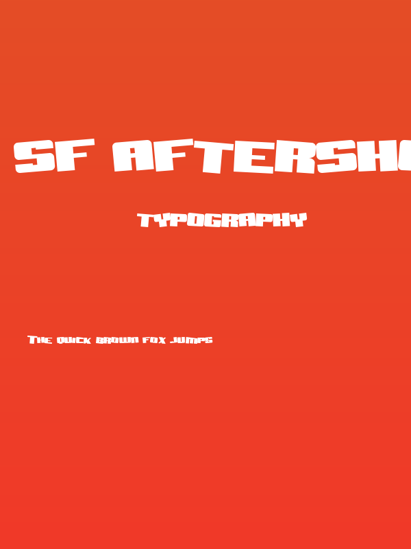 SF Aftershock Debris Solid Poster