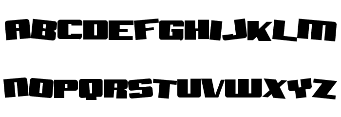 SF Aftershock Debris Solid Font LOWERCASE