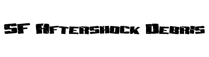 SF Aftershock Debris  नि: शुल्क फ़ॉन्ट्स डाउनलोड