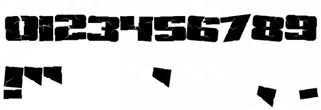 SF Aftershock Debris Font OTHER CHARS