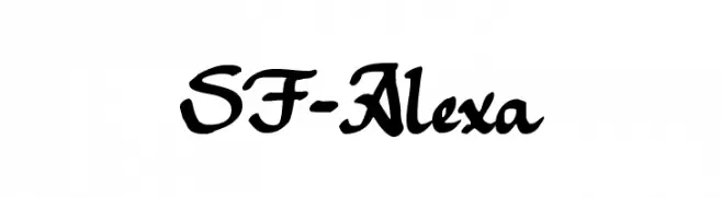 SF-Alexa  नि: शुल्क फ़ॉन्ट्स डाउनलोड