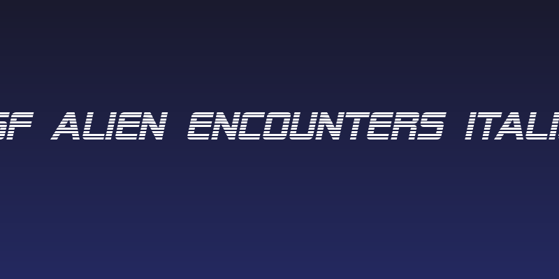 SF Alien Encounters Italic Social Header