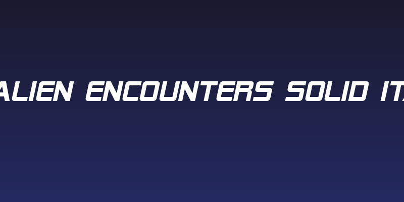 SF Alien Encounters Solid Italic Social Header