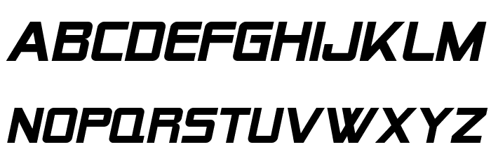 SF Alien Encounters Solid Italic Font LOWERCASE