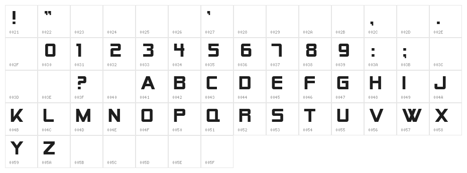 SF Alien Encounters Solid Character Map