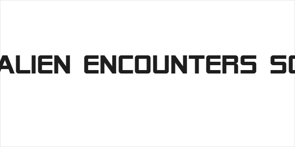 SF Alien Encounters Solid Logo