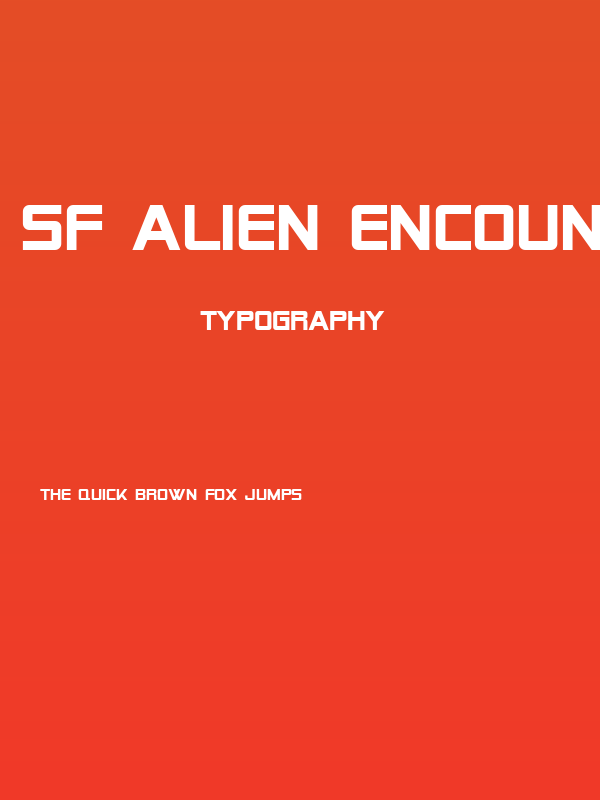 SF Alien Encounters Solid Poster