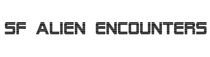 SF Alien Encounters  Frei Schriftart Herunterladen
