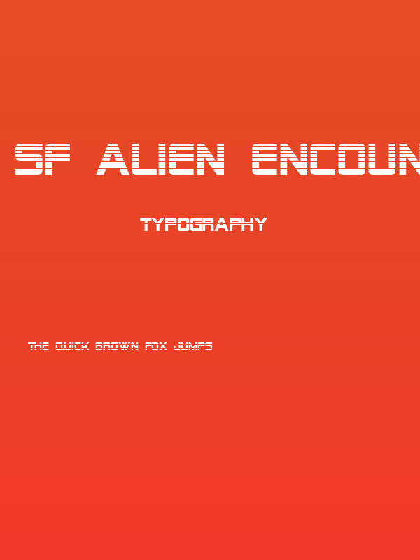 SF Alien Encounters Poster