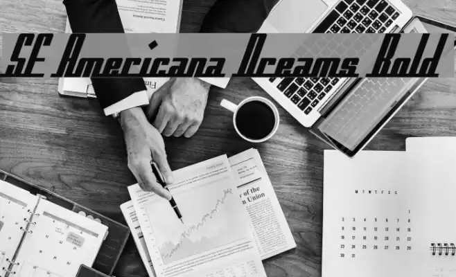 SF Americana Dreams Bold Font examples