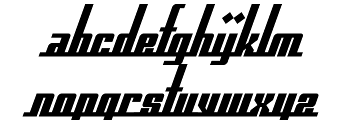 SF Americana Dreams Bold Font LOWERCASE