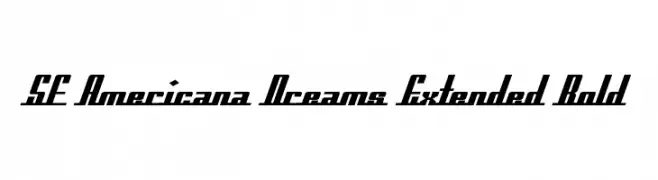 SF Americana Dreams Extended Bold  font caratteri gratis