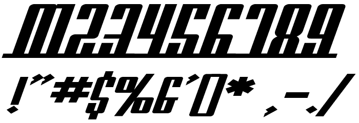SF Americana Dreams Extended Bold Font OTHER CHARS