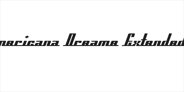 SF Americana Dreams Extended Bold Logo