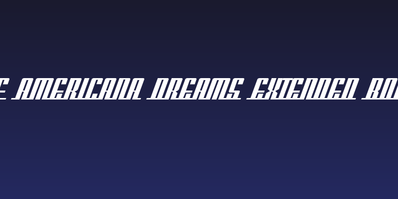 SF Americana Dreams Extended Bold Social Header