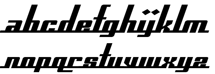 SF Americana Dreams Extended Bold Font LOWERCASE