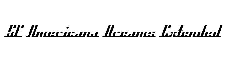 SF Americana Dreams Extended  les polices de caractères gratuit tlcharger