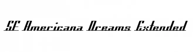 SF Americana Dreams Extended  フリーフォントのダウンロード