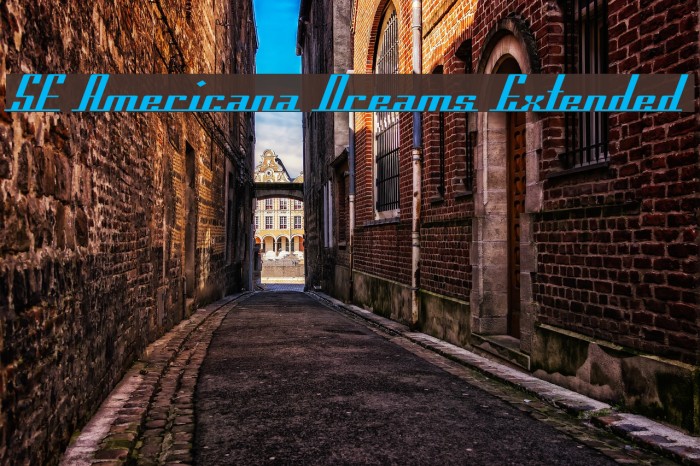 SF Americana Dreams Extended لخطوط تنزيل examples