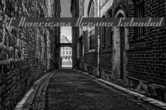 SF Americana Dreams Extended خط examples