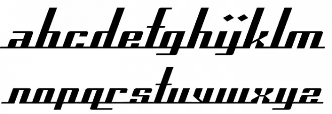 SF Americana Dreams Extended Font LOWERCASE