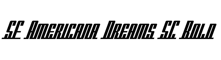 SF Americana Dreams SC Bold  Descarca Fonturi Gratis