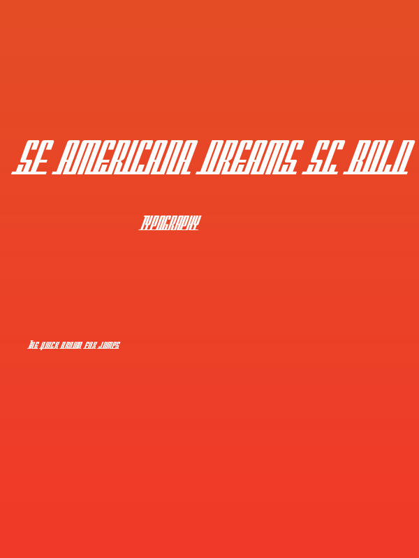 SF Americana Dreams SC Bold Poster