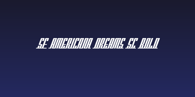 SF Americana Dreams SC Bold Social Header