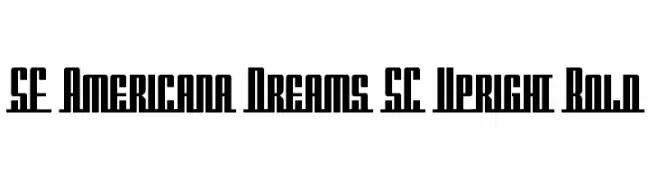 SF Americana Dreams SC Upright Bold  تنزيل الخطوط