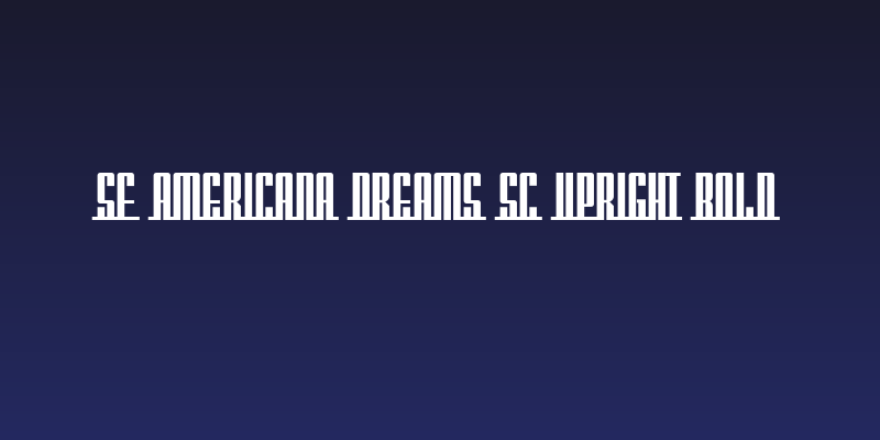 SF Americana Dreams SC Upright Bold Social Header