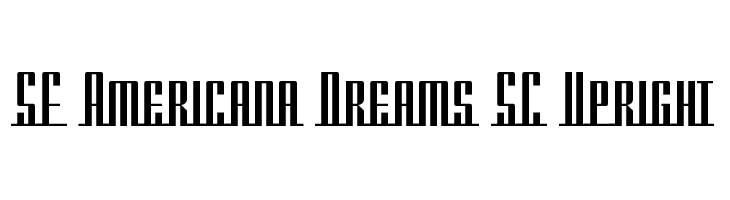 SF Americana Dreams SC Upright Font