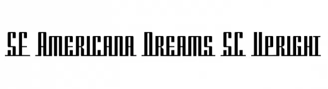 SF Americana Dreams SC Upright  フリーフォントのダウンロード