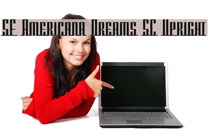 SF Americana Dreams SC Upright Font examples