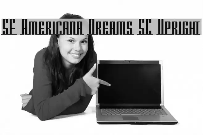 SF Americana Dreams SC Upright خط examples