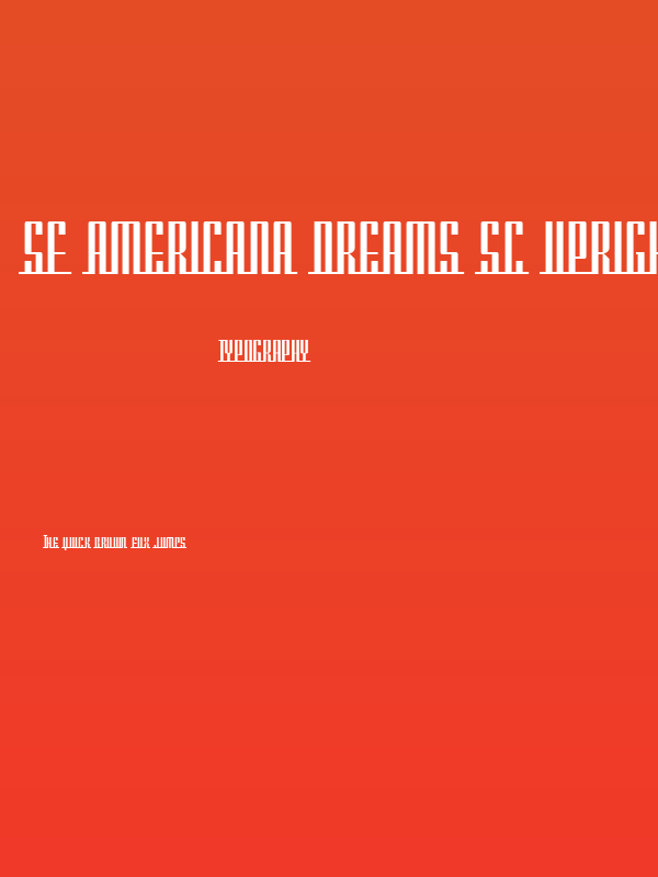 SF Americana Dreams SC Upright Poster