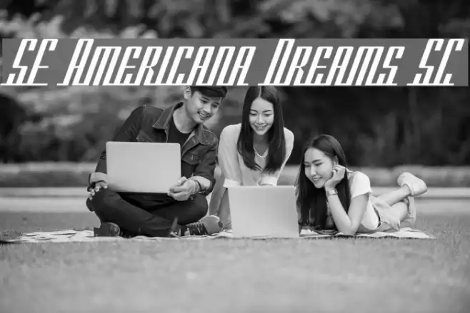 SF Americana Dreams SC Font examples