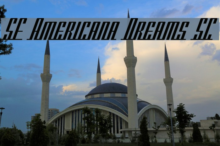 SF Americana Dreams SC Font examples