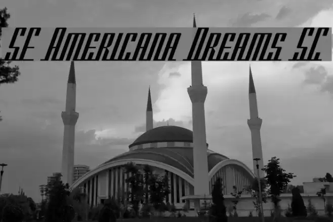 SF Americana Dreams SC Font examples