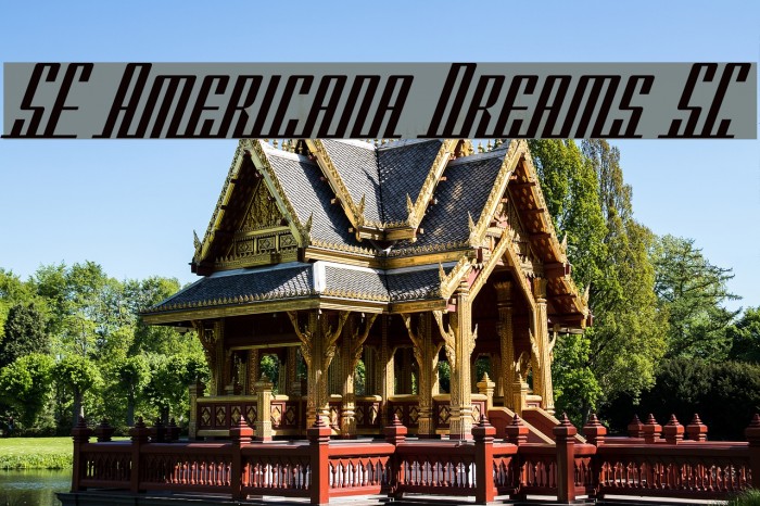 SF Americana Dreams SC Font examples