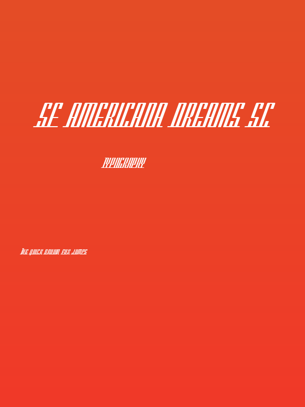 SF Americana Dreams SC Poster