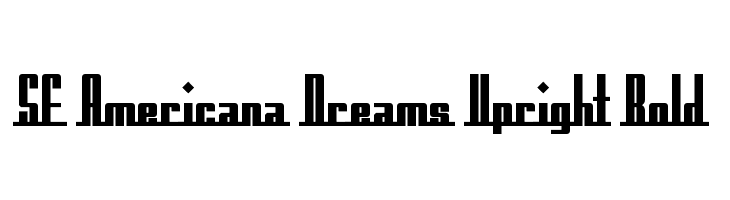 SF Americana Dreams Upright Bold  baixar fontes gratis