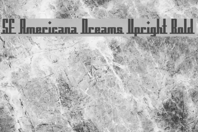 SF Americana Dreams Upright Bold Polices examples