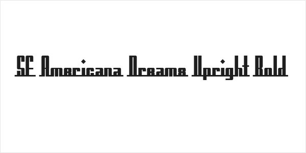 SF Americana Dreams Upright Bold Logo