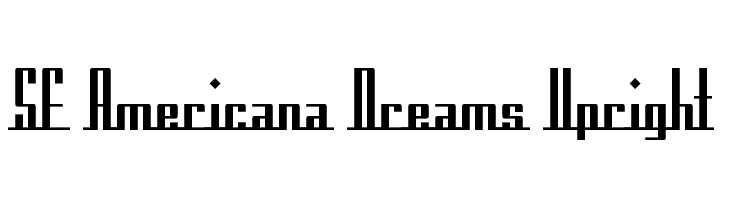 SF Americana Dreams Upright フォント