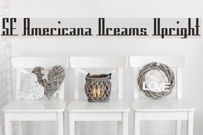 SF Americana Dreams Upright フォント examples