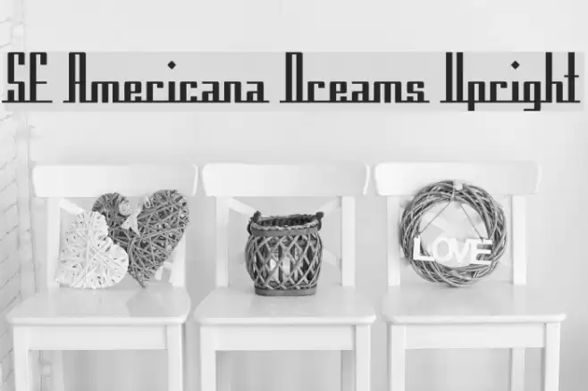 SF Americana Dreams Upright フォント examples