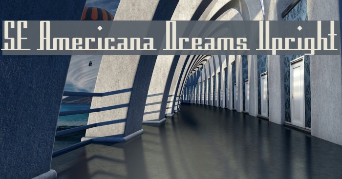 SF Americana Dreams Upright フォント examples