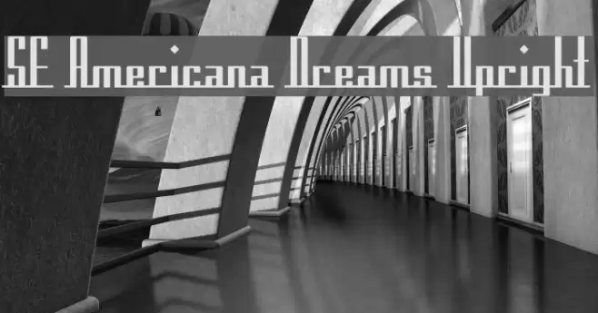 SF Americana Dreams Upright フォント examples