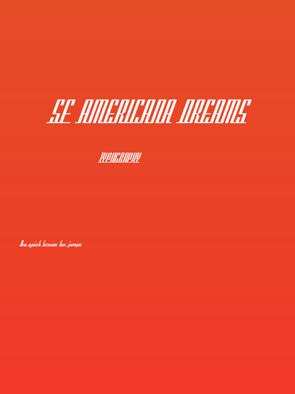 SF Americana Dreams Poster